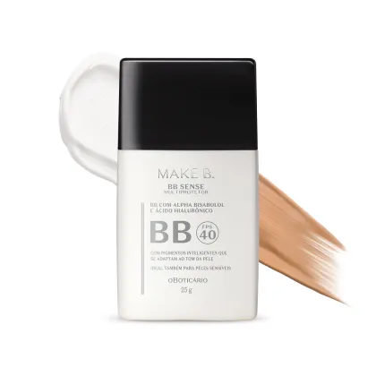 Imagem do produto Make B. o Boticário BB Sense FPS40 Cor 3 - BB Cream Multiprotetor 25g