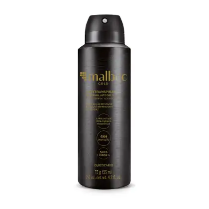 Imagem do produto o Boticário Malbec Gold - Desodorante Antitranspirante Aerossol 75g/125ml