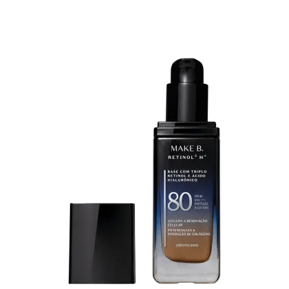 Imagem do produto Make B. Retinol³ H+ o Boticário Cor 225N FPS80 - Base Líquida 26g