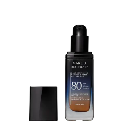Imagem do produto Make B. Retinol³ H+ o Boticário Cor 250Q FPS80 - Base Líquida 26g