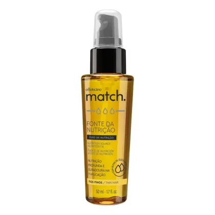 Imagem do produto o Boticário Match Fonte da Nutrição Fios Finos - Óleo Capilar 50ml