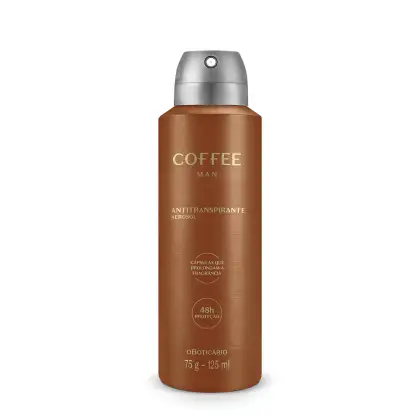 Imagem do produto Desodorante Antitranspirante Aerossol Coffee Man 125ml
