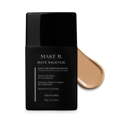 Imagem do produto Base Líquida Efeito Mate Make B. Salicylic 190Q 30g