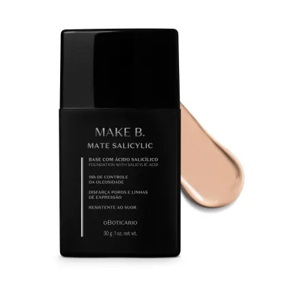 Imagem do produto Base Líquida Efeito Mate Make B. Salicylic 180Q 30g