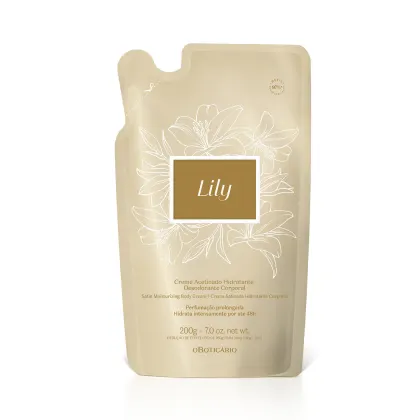 Imagem do produto Refil Creme Acetinado Hidratante Desodorante Corporal Lily 200g