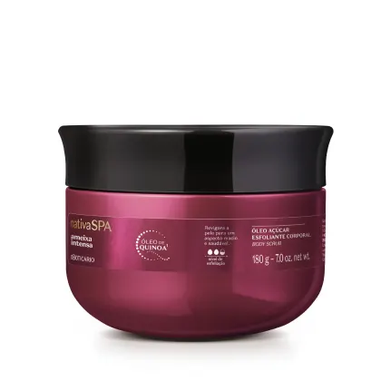 Esfoliante Corporal Nativa Spa Ameixa Intensa traz a fragrância que você já conhece, mais intensa e mais absoluta: agora com o dobro de ameixa mais amada do Brasil