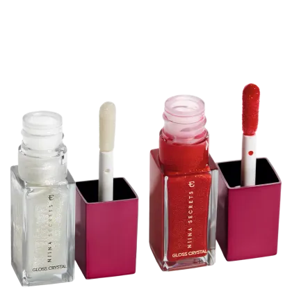 Imagem do produto Kit Eudora Niina Secrets Gloss Crystal Jaspe + Holográfico Moon Stone (2 Produtos)