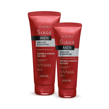 Imagem do produto Kit Eudora Siàge Men Cachos e Crespos Duo (2 Produtos)