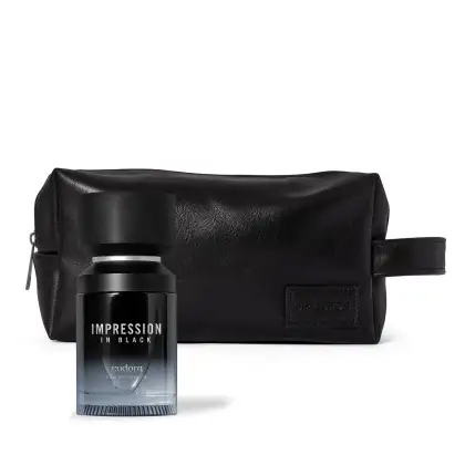Conjunto Impression In Black Eudora: Eau de Parfum  100ml + Nécessaire