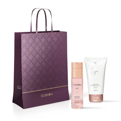 Imagem do produto Combo Lyra Presentear: Loção Hidratante Corporal 150ml + Desodorante Body Spray 100ml + Sacola Eudora
