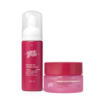 Imagem do produto Kit Eudora Niina Skin Mousse de Limpeza + Sorbet Firmador (2 Produtos)