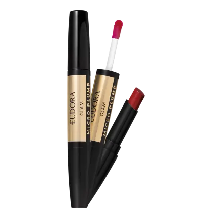 Imagem do produto Eudora Glam Micro Plump Duo Vermelho Único - Batom 1,8g