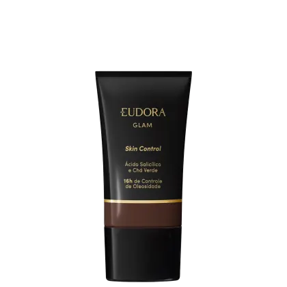 Imagem do produto Eudora Glam Skin Control Cor 100 - Base Líquida 30ml