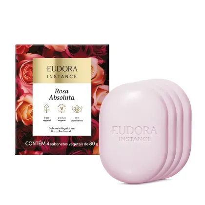 Imagem do produto Sabonete Vegetal em Barra Instance Rosa Absoluta 4x80g