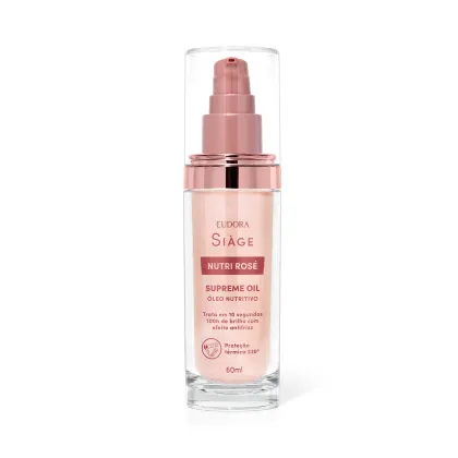 Imagem do produto Eudora Siàge Nutri Rosé Supreme Oil - Óleo Capilar 60ml