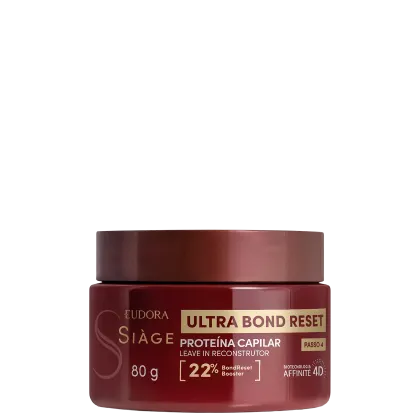 Imagem do produto Eudora Siàge Ultra Bond Reset Proteína Capilar - Leave-In Reconstrutor 80g