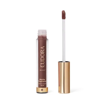 Imagem do produto Batom Líquido Matte Supreme Eudora Marrom Nude Supremo 4ml