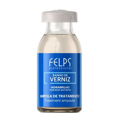 Imagem do produto Ampola de Tratamento Banho de Verniz Hidrabrilho Felps Professional - 15mL