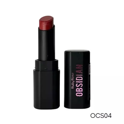 Batom Ruby Rose Obsidian Cream Satin OCS04