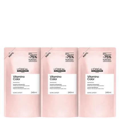 Imagem do produto Kit L'Oréal Professionnel Vitamino Color Refil Shampoo (3 Unidades)