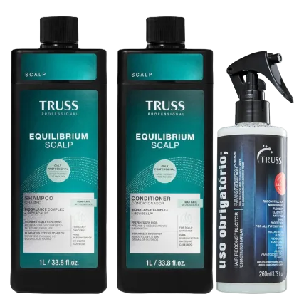 Imagem do produto Kit Truss Equilibrium Scalp - Shampoo 1L + Condicionador 1L + Uso Obr. Reconstrutor Capilar 260ml