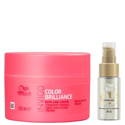 Imagem do produto Kit Wella Professionals Invigo Color Brilliance Oil Reflections Shine Care Light (2 Produtos)