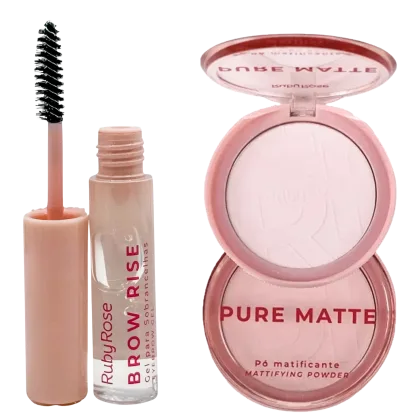 Imagem do produto Kit Sobrancelhas Brow Rise + Pó Matificante Pure Matte Face