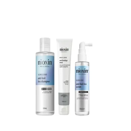 Imagem do produto Kit Nioxin Anti-Hair Loss Shampoo + Serum + Defend Anti-Breakage Mask - Máscara Capilar(3 Produtos)