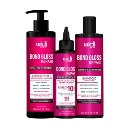 Imagem do produto Widi Care Bond Gloss Shampoo Máscara Leave-in