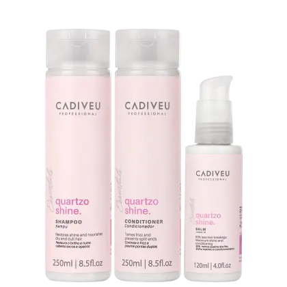 Imagem do produto Kit Cadiveu Essentials Quartzo Shine Cuidado Diário (3 Produtos)