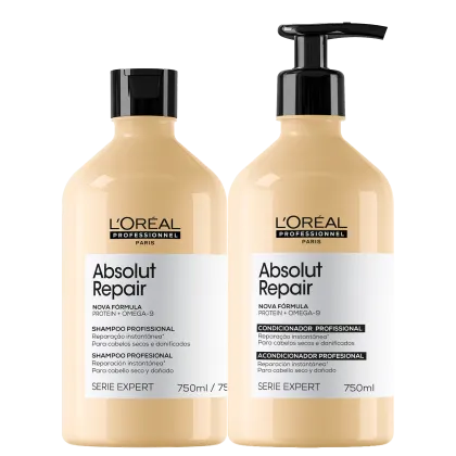 Imagem do produto Kit L'Oréal Professionnel Serie Expert Absolut Repair Omega 9 + Protein (2 Produtos)