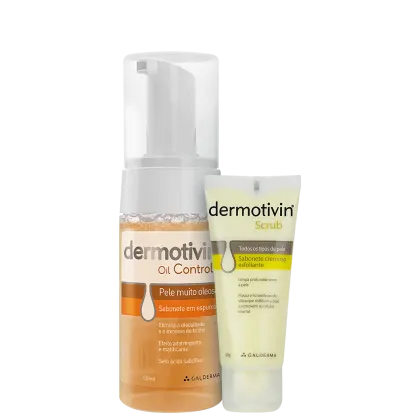 Imagem do produto Kit Dermotivin Esfoliação e Sabonete em Espuma Pele Oleosa (2 Produtos)