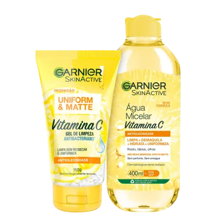 Imagem do produto Kit Garnier SkinActive Uniform & Matte Duplo (2 Produtos)