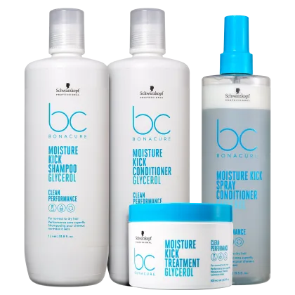 Imagem do produto Kit Schwarzkopf Professional BC Bonacure Clean Performance Moisture Kick Super (4 Produtos)