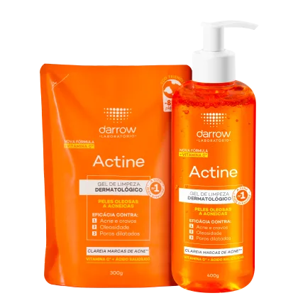 Imagem do produto Kit Darrow Actine Gel de Limpeza Facial com Refil (2 Produtos)