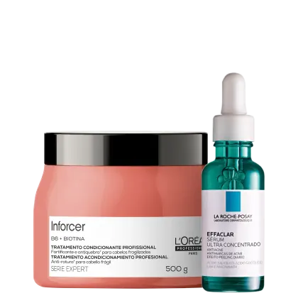 Imagem do produto Kit Beleza na Web L'Oréal Professionnel Inforcer & La Roche-Posay Effaclar Ultra Concentrado (2 Produtos)