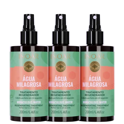 Imagem do produto Kit Inoar Água Milagrosa - Spray Tratamento Regenerador (3 Unidades)