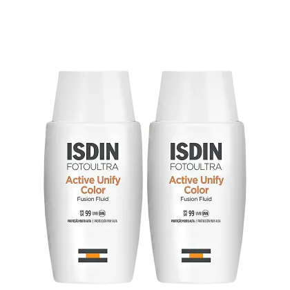 Imagem do produto Kit ISDIN FotoUltra Active Unify Fusion Fluid Color FPS 99 (2 Unidades)