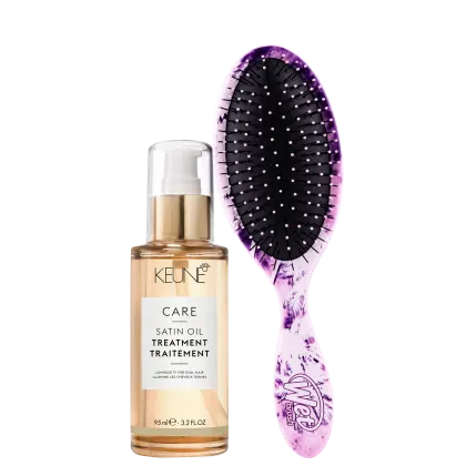Imagem do produto Kit Beleza na Web Keune Care Satin Oil e Wet Brush Original Detangler Treatment (2 Produtos)
