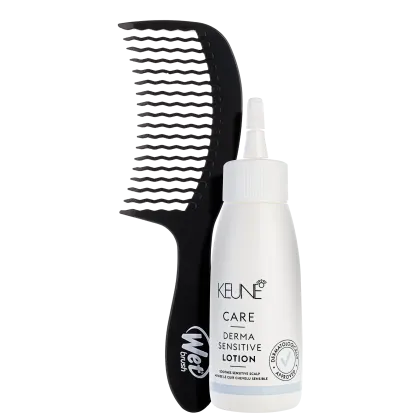 Imagem do produto Kit Beleza na Web Keune Care Derma Sensitive Lotion e Wet Brush Detangling Comb (2 Produtos)