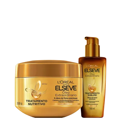 Imagem do produto Kit Elseve L'Oréal Paris Óleo Extraordinário Sublime e Nutritivo (2 Produtos)
