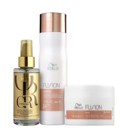 Imagem do produto Kit Wella Professionals Oil Reflections Fusion Trio (3 Produtos)