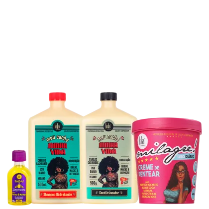 Kit Lola From Rio Meu Cacho Minha Vida + Pinga! + Milagre!. 4 produtos.