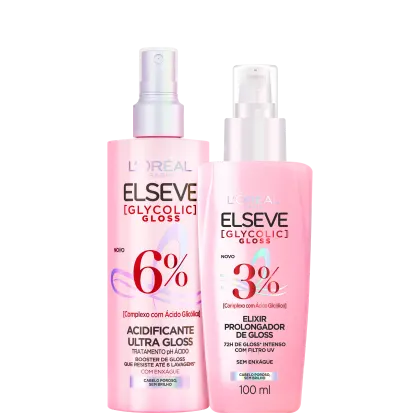 Imagem do produto Kit Elseve Acidificante e Sérum Glycolic Gloss (2 Produtos)