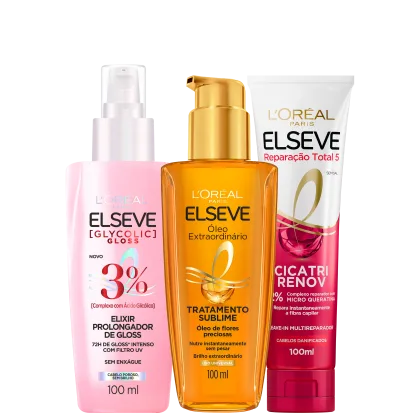 Imagem do produto Kit Elseve Plástica dos Fios Intense (3 Produtos)