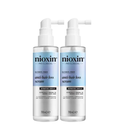 Kit com séruns Anti-Hair Loss, da marca Nioxin.