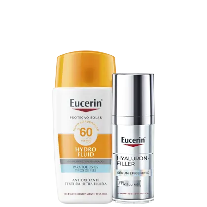 Imagem do produto Kit Eucerin Hyaluron-Filler Epigenetic + Sun Hydro Fluid FPS 60 (2 Produtos)