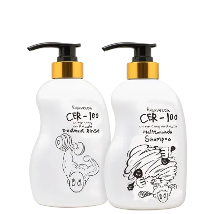 Kit Elizavecca CER-100 Collagen Hair A+ Muscle Tornado Duo, 2 produtos.
