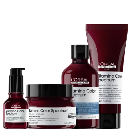 Kit L'Oréal Professionnel Vitamino Color Spectrum Quarteto, 4 produtos.
