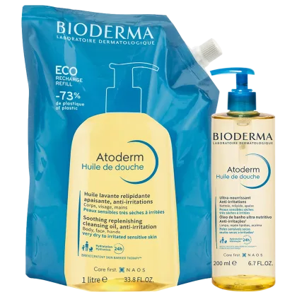 Imagem do produto Kit Bioderma Atoderm Higiene Hidratante Diária Duo (2 Produtos)